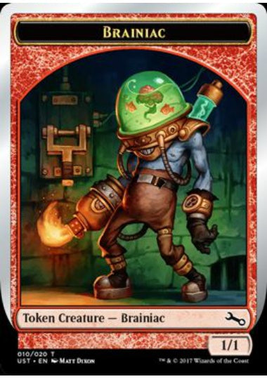 (英)【Foil】鬼才トークン / Brainiac Token【UST-TOKEN】 No.010