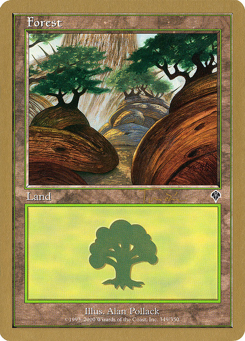 (英)森 / Forest【WC01】 World Championship Decks 2001 Jan Tomcani 金枠 No.125