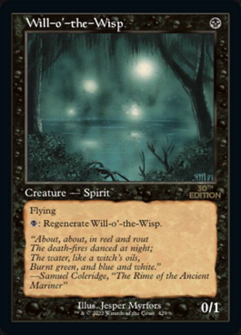 (英)鬼火 / Will-o'-the-Wisp【30A】 旧枠加工カード No.429 ※トーナメントで使用することはできません。