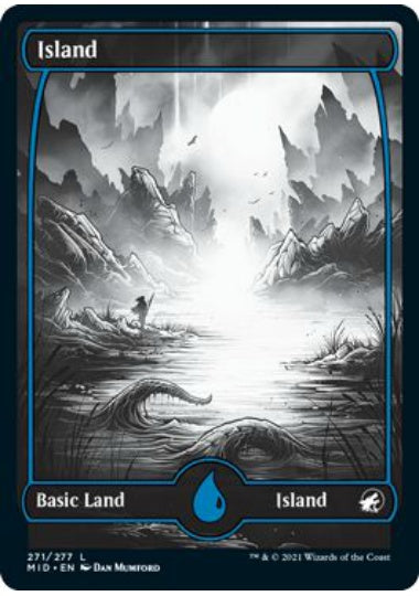 (英)【Foil】島 / Island【MID】フルアート版 No.271