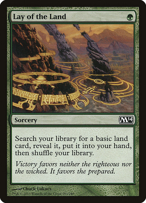 (英)【Foil】地勢 / Lay of the Land【M14】 No.183