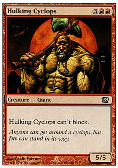 (英)巨体のサイクロプス / Hulking Cyclops【8ED】 No.195