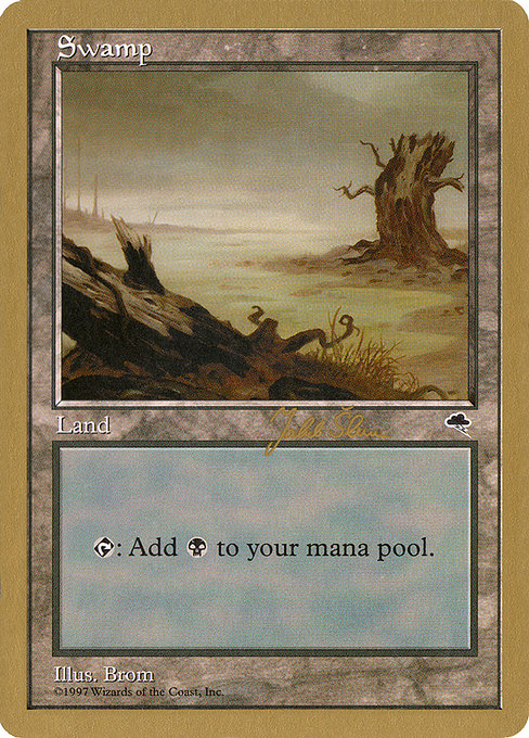 (英)沼 / Swamp【WC99】 World Championship Decks 1999 Jakub Slemr 金枠 No.090