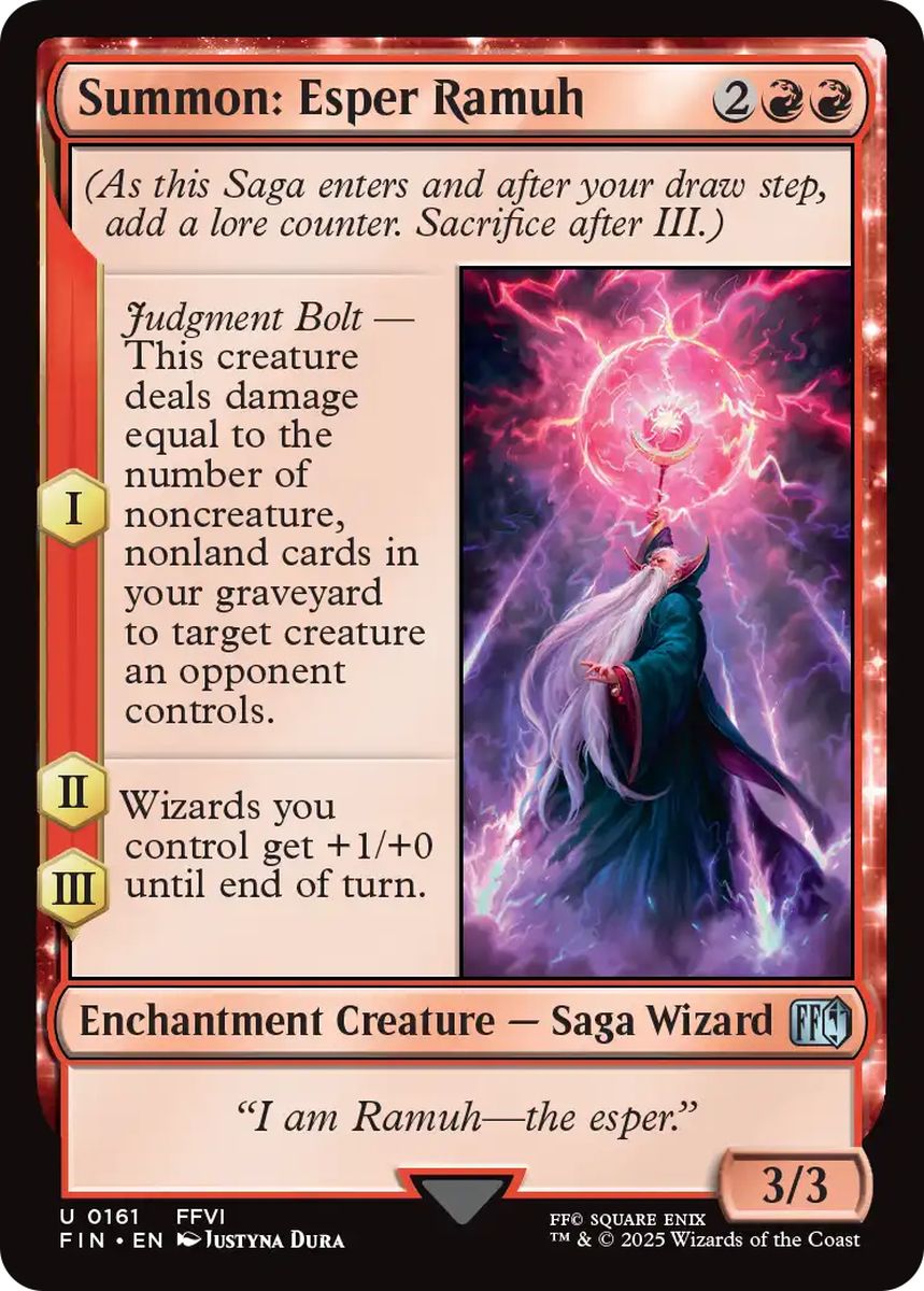 (英)召喚：幻獣ラムウ / Summon: Esper Ramuh【FIN】 No.161