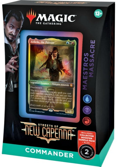 (英)ニューカペナの街角 統率者デッキ「貴顕廊一家の殺戮」 / Streets of New Capenna Commander Deck "Maestros Massacre"【BOX】 ※発送方法は「ゆうパック」を選択してください。