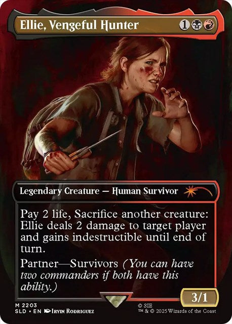 (英)【Foil】Ellie, Vengeful Hunter【SLD】 Secret Lair x The Last of Us Part II No.2203