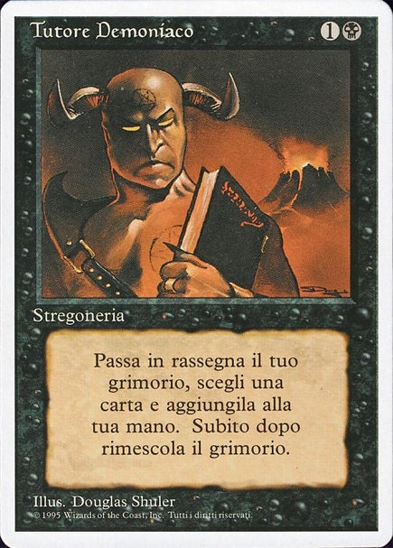 (イタリア語)Tutore Demoniaco / Demonic Tutor【3ED】 白枠 No.105