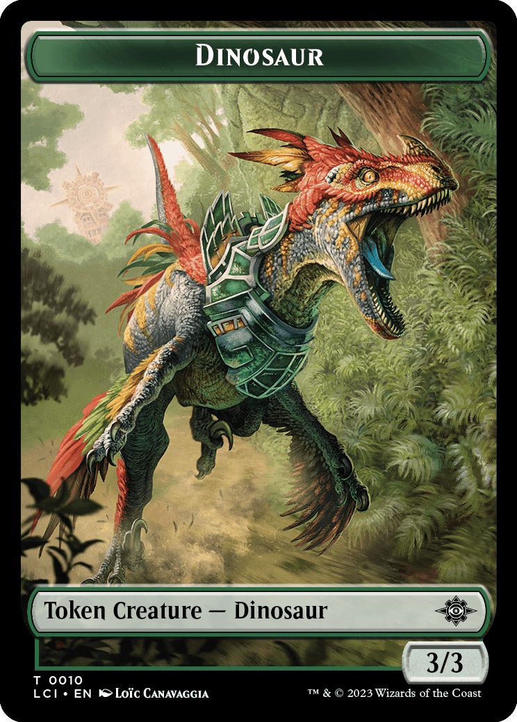 (英)恐竜トークン / Dinosaur Token【LCI-TOKEN】 No.010