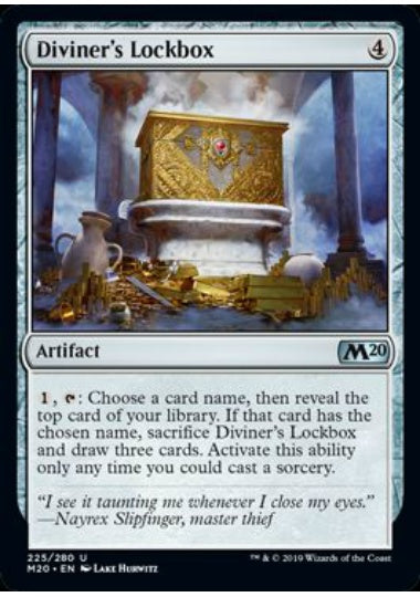 (英)【Foil】占者の保管箱 / Diviner's Lockbox【M20】 No.225