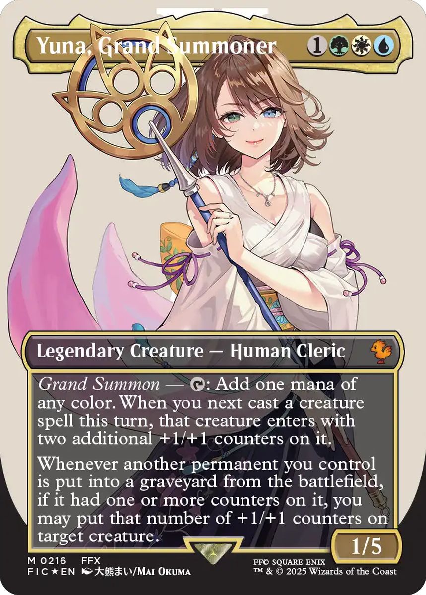 (英)【Surge-Foil】大召喚士、ユウナ / Yuna, Grand Summoner ★ボーダーレス★(キャラクター) 【FIC】 No.216
