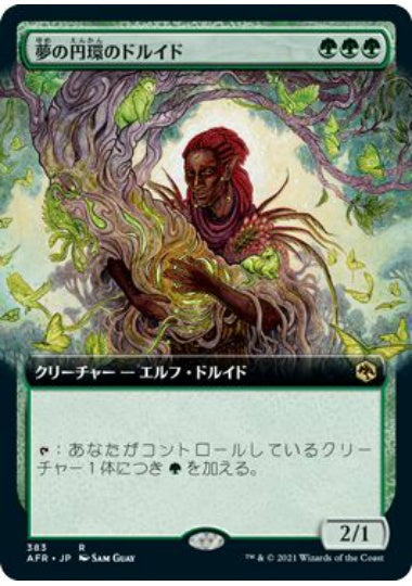 (日)【Foil】夢の円環のドルイド / Circle of Dreams Druid ★拡張枠★ 【AFR】 No.383