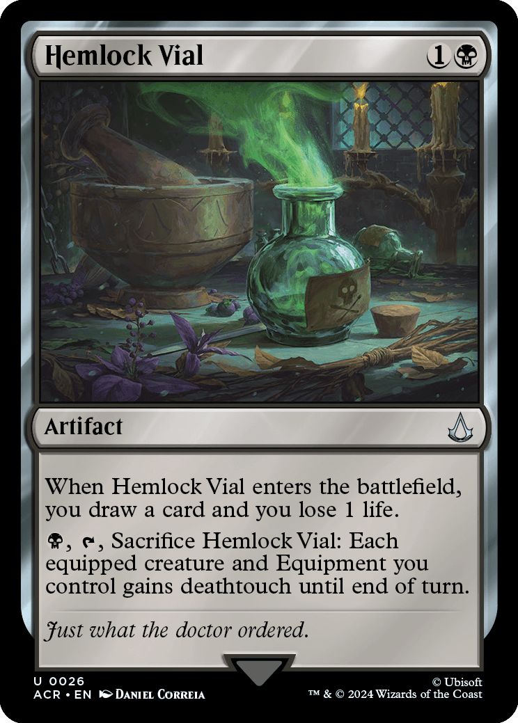 (英)【Foil】毒人参の薬瓶 / Hemlock Vial【ACR】 No.026
