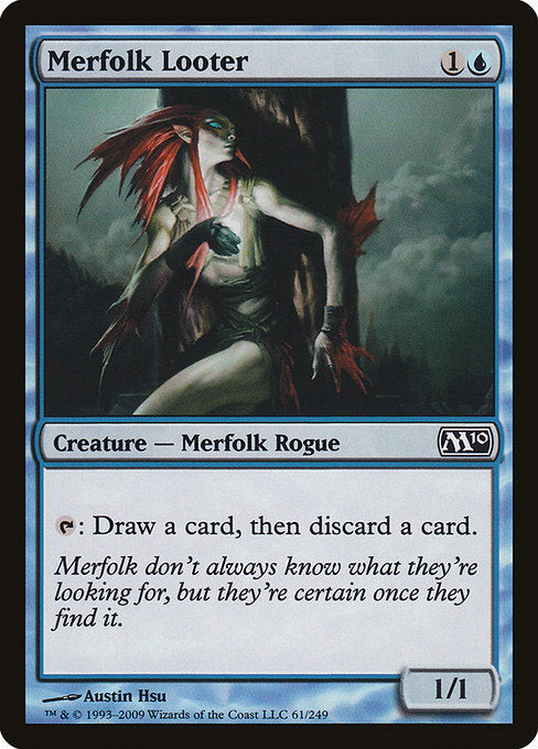 (英)【Foil】マーフォークの物あさり / Merfolk Looter【M10】 No.061