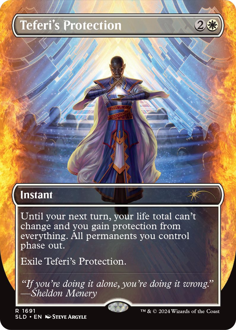 (英)【Foil】テフェリーの防御 / Teferi's Protection【SLD】Sheldon's Spellbook No.1691