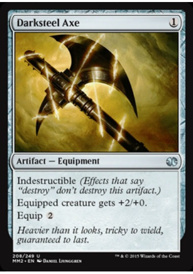 (英)【Foil】ダークスティールの斧 / Darksteel Axe【MM2】 No.208