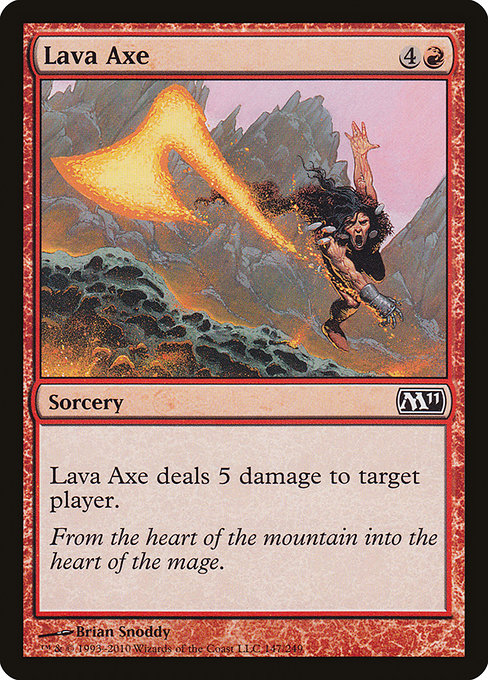 (英)【Foil】溶岩の斧 / Lava Axe【M11】 No.147