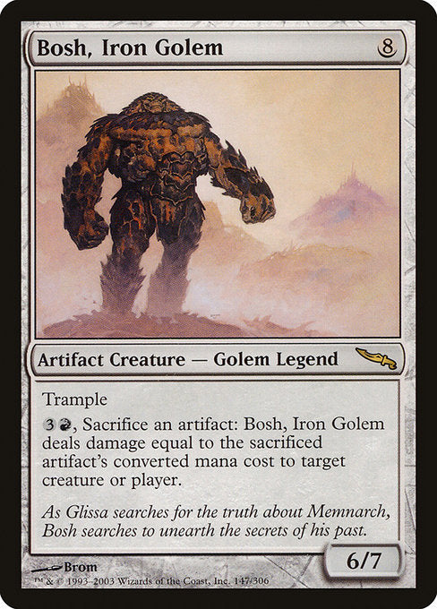 (英)【Foil】鉄のゴーレム、ボッシュ / Bosh, Iron Golem【MRD】 No.147