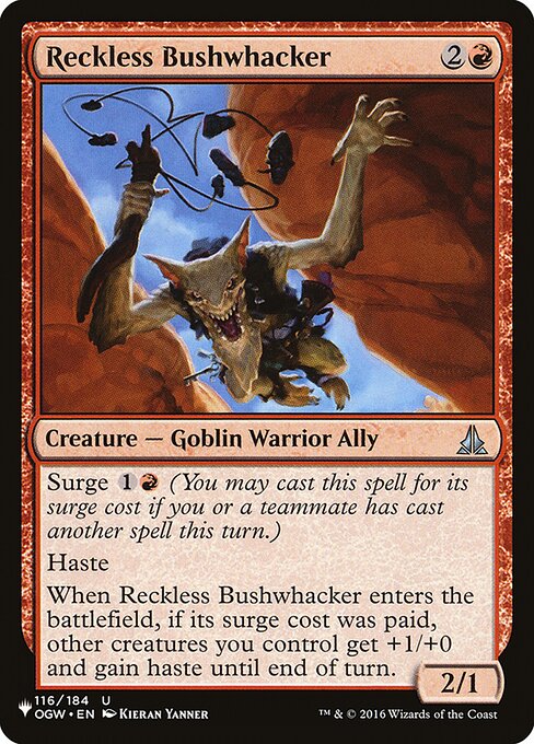 (英)無謀な奇襲隊 / Reckless Bushwhacker【OGW】 PWシンボル付き再販 No.116
