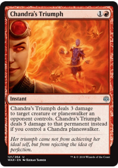 (英)【Foil】チャンドラの勝利 / Chandra's Triumph【WAR】 No.121