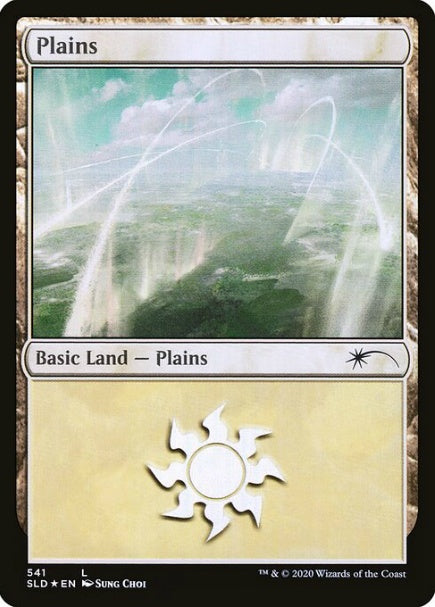 (英)【Foil】平地 / Plains【SLD】 No.541