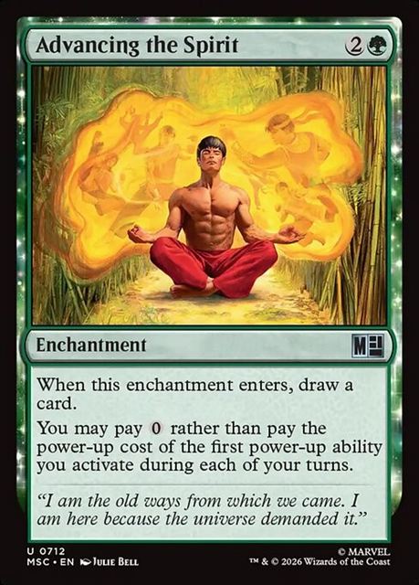(英)【Foil】霊魂の向上 / Advancing the Spirit【MSC】 No.712