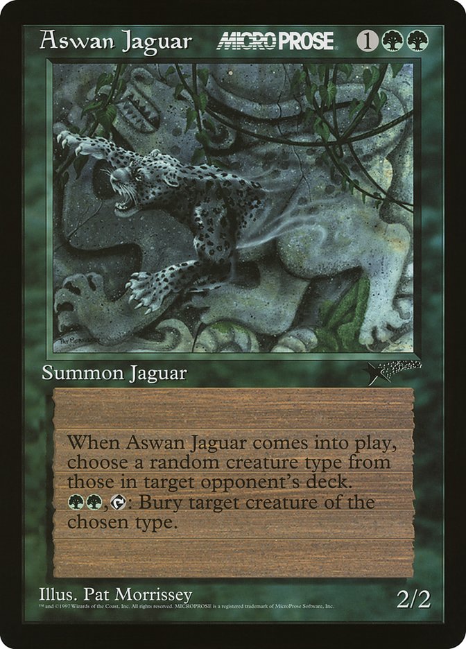 (英)Aswan Jaguar【PRM】 MicroProseプロモ 【Oversized Card】 BIG-PRM-094 ※トーナメントで使用することはできません。