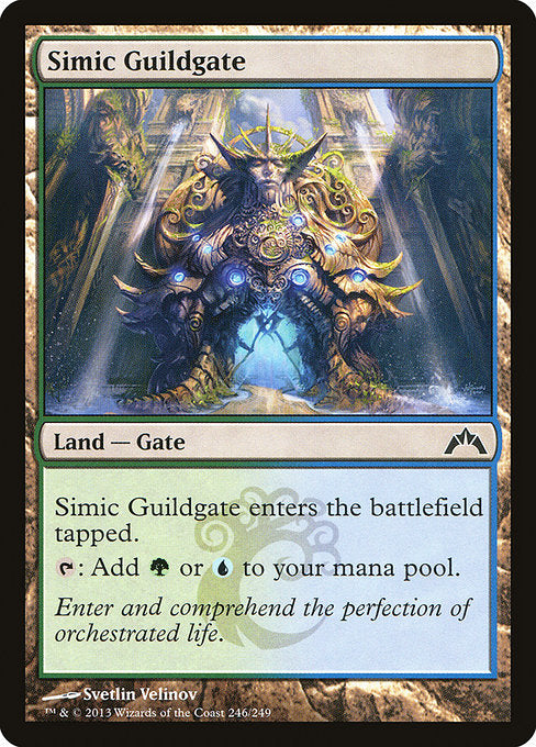(英)【Foil】シミックのギルド門 / Simic Guildgate【GTC】 No.246