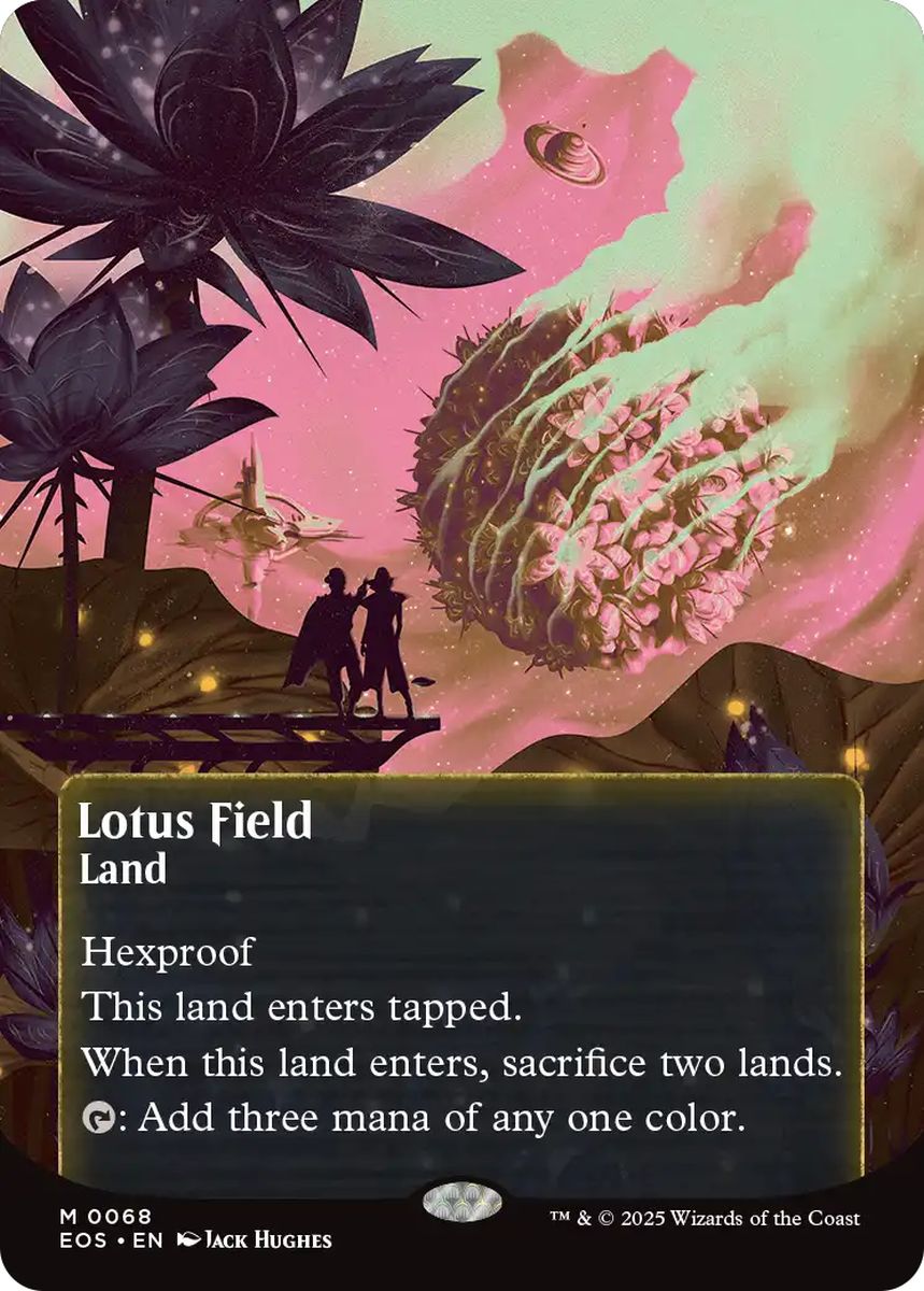 (英)【Foil】睡蓮の原野 / Lotus Field ★ボーダーレス★(「星景ポスター」) 【EOS】 No.068