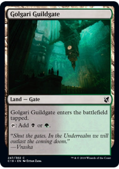 (英)ゴルガリのギルド門 / Golgari Guildgate【C19】 No.247