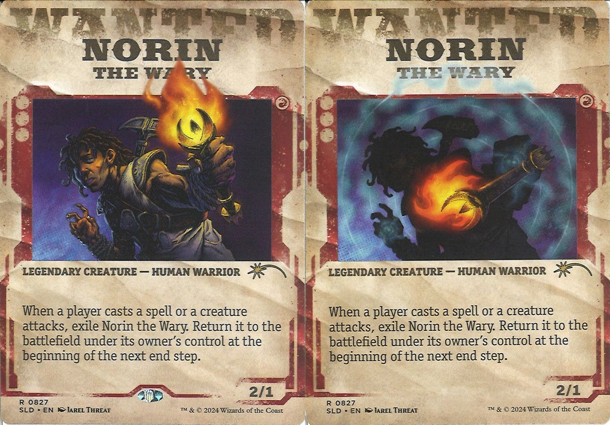 (英)【Foil】二の足踏みのノリン / Norin the Wary【SLD】Showcase: Outlaws of Thunder Junction No.827