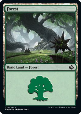 (英)【Foil】森 / Forest【BRO】 No.277