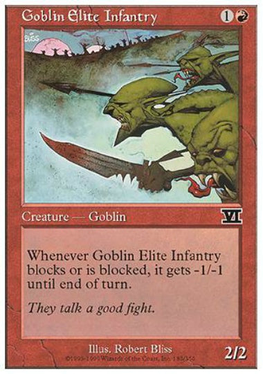 (英)ゴブリン精鋭歩兵部隊 / Goblin Elite Infantry【6ED】 No.183