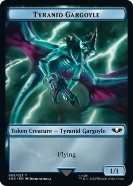 (英)【Surge-Foil】ティラニッド・ガーゴイルトークン / Tyranid Gargoyle Token No.009 - ティラニッドトークン / Tyranid Token【40K-TOKEN】 No.017