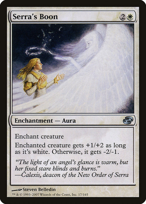 (英)【Foil】セラの加護 / Serra's Boon【PLC】 No.017