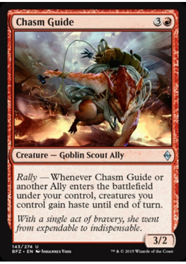 (英)【Foil】地割れの案内人 / Chasm Guide【BFZ】 No.143