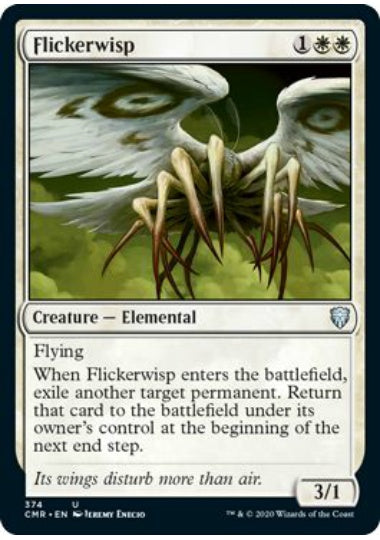 (英)ちらつき鬼火 / Flickerwisp【CMR】 統率者デッキ収録 No.374