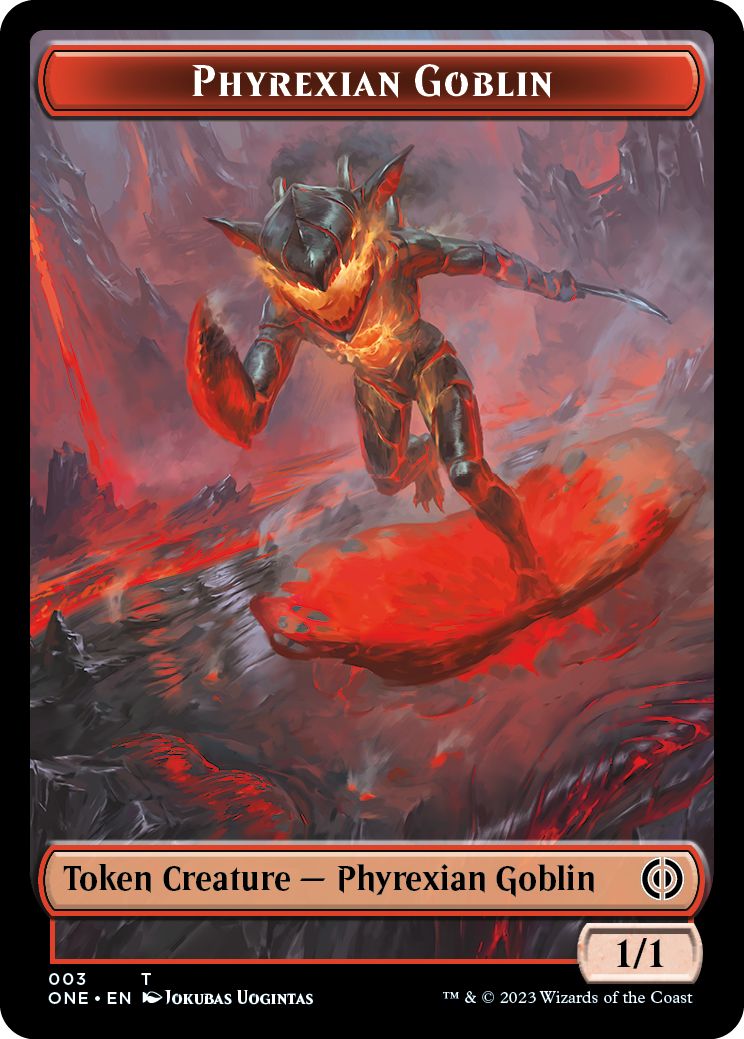 (英)ファイレクシアン・ゴブリントークン / Phyrexian Goblin Token【ONE-TOKEN】 No.003