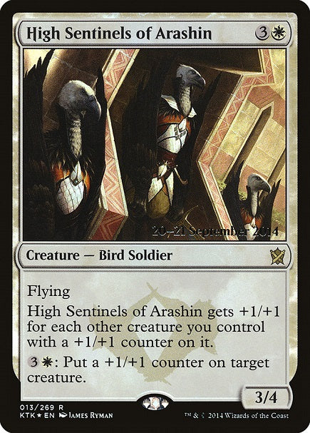 (英)【Foil】アラシンの上級歩哨 / High Sentinels of Arashin【KTK】プレリリースプロモ No.013