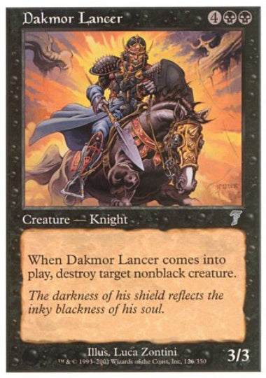 (英)【Foil】ダクムーアの槍騎兵 / Dakmor Lancer【7ED】 No.126