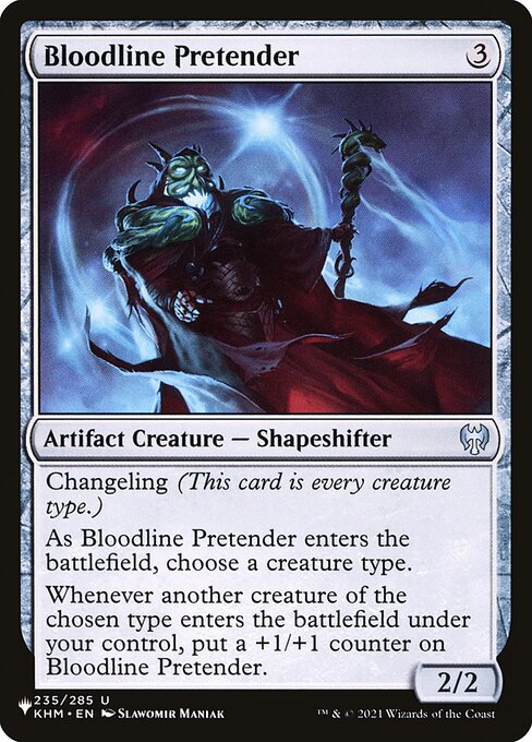 (英)血統詐称者 / Bloodline Pretender【SLD-C24】 Secret Lair Commander Deck: Raining Cats and Dogs No.044