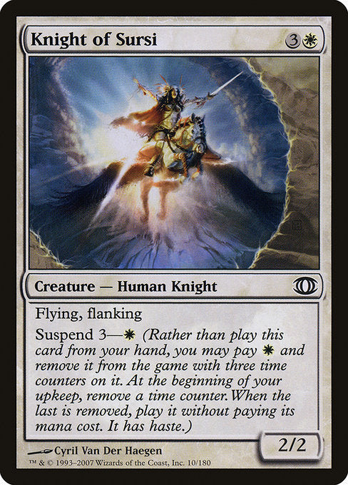 (英)【Foil】サーシの騎士 / Knight of Sursi【FUT】 No.010