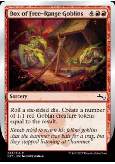 (英)【Foil】Box of Free-Range Goblins 【UST】 No.077
