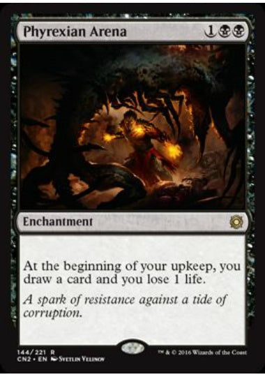 (英)【Foil】ファイレクシアの闘技場 / Phyrexian Arena【CN2】 No.144