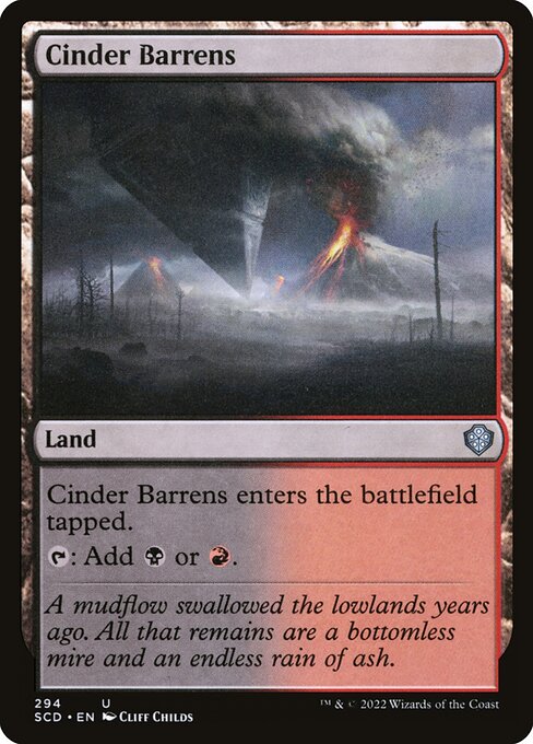 (日)燃え殻の痩せ地 / Cinder Barrens【SCD】 No.294