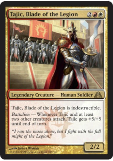 (英)【Foil】軍勢の刃、タージク / Tajic, Blade of the Legion【DGM】 No.107