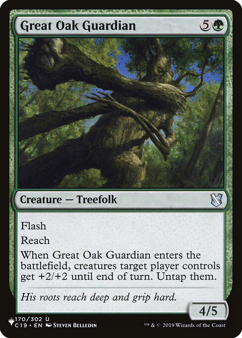 (英)大樫の守護者 / Great Oak Guardian【C19】 PWシンボル付き再販 No.170
