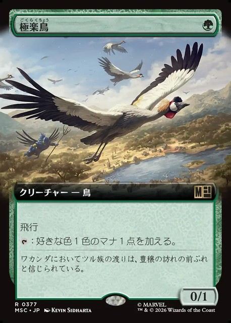 (日)極楽鳥 / Birds of Paradise ★拡張枠★ 【MSC】 No.377