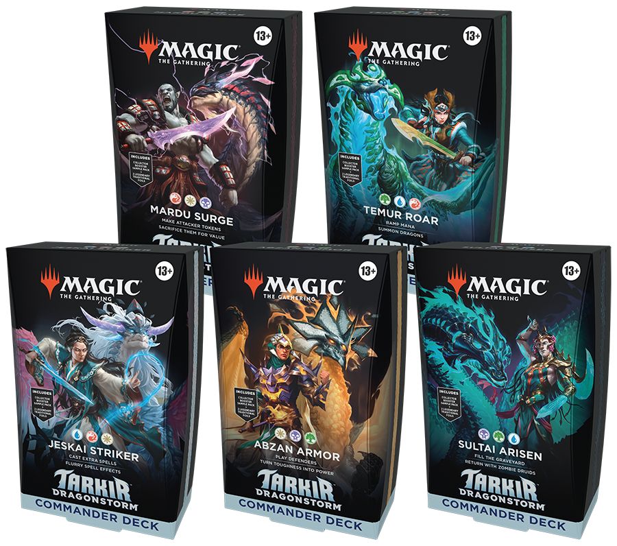 (英)タルキール：龍嵐録 統率者デッキ 5種セット / Tarkir: Dragonstorm Commander Deck Set【BOX】 ※発送方法は「ゆうパック」を選択してください。