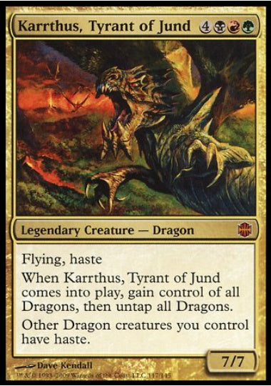 (英)ジャンドの暴君、カーサス / Karrthus, Tyrant of Jund【ARB】 No.117