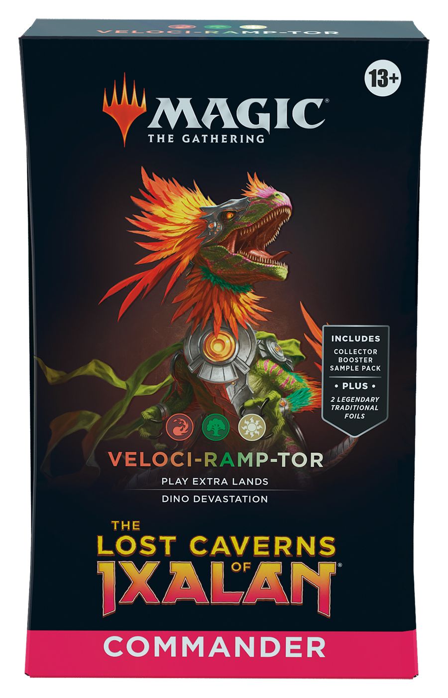 (英)イクサラン：失われし洞窟 統率者デッキ「ヴェロキ『ランプ』トル」 / The Lost Caverns of Ixalan Commander Deck "Veloci-Ramp-Tor"【BOX】 ※発送方法は「ゆうパック」を選択してください。